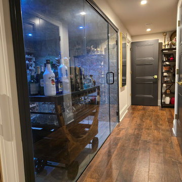 Full Basement renovation with exercise room, wine cellar, TV room and Sauna