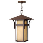 Hinkley - Hinkley Harbor Medium Hanging Lantern 12V, Anchor Bronze - Harbor has an updated nautical feel with style inspired by the clean, strong lines of a welcoming lighthouse. Sturdy and structural, the robust construction features just enough interest to be captivating without overwhelming the simplistic vibe. Let the light of Harbor guide you home.