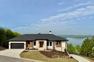 Example of a minimalist exterior home design in Atlanta