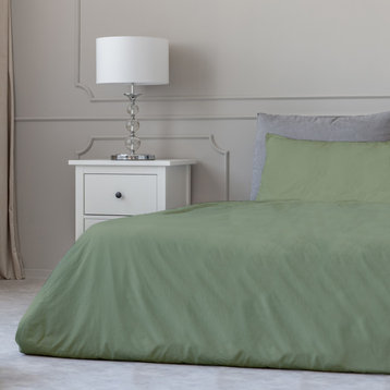 Bluff City Bedding, Cal King Size Bamboo Comfort 4 Piece Sheet Set, Green
