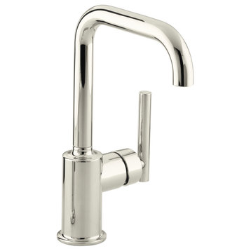 Kohler K-7509 Purist 1.8 GPM 1 Hole Bar Sink Faucet - Vibrant Polished Nickel