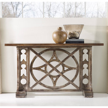 Hooker Furniture 638-85001 59"L Hardwood Console Table - Medium Wood Stain