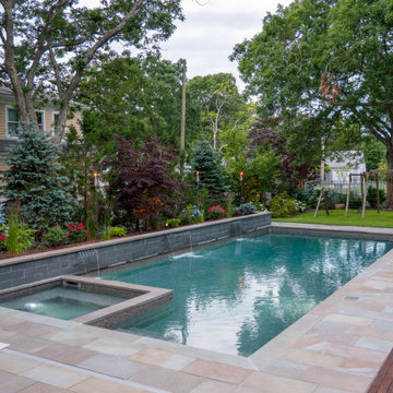 Falmouth PermaCrete Vinyl Liner 18'x44' w/ hot tub