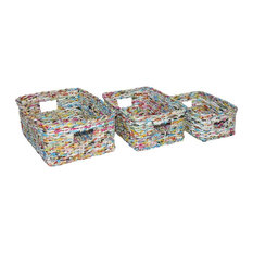 12-Pc Eco-Friendly Recycle Basket