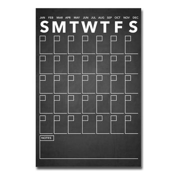 Ready2HangArt Modern Dry Erase Monthly Calendar on ArtPlexi, 30"x20"