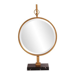 Medallion Gold Mirror - Makeup Mirrors