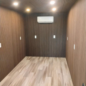 Shipping Container → Podcast Studio (with Custom Deck + Soundproofing)