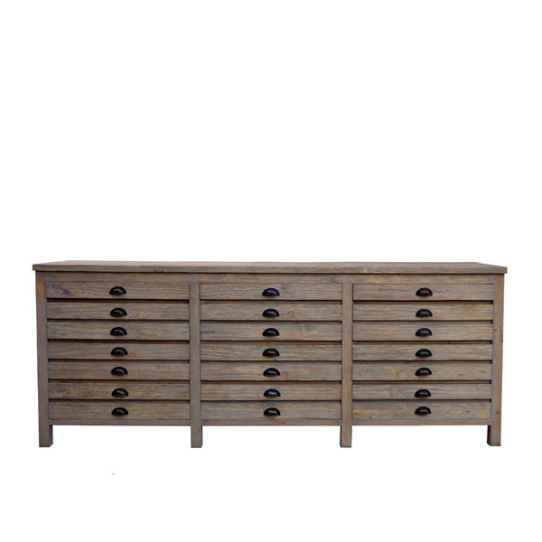 Huckleberry Reclaimed Wood Printmaker's Sideboard