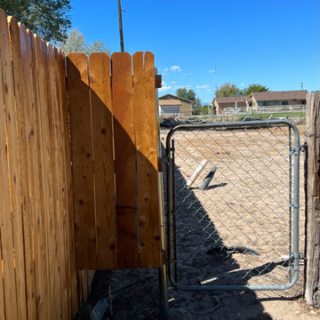 Stained Privacy Fence | Installation