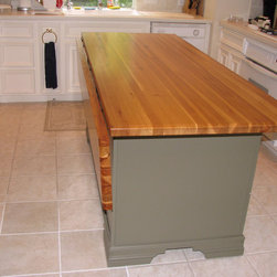Pecan Mobile Island Top with Drop Leaf - Products