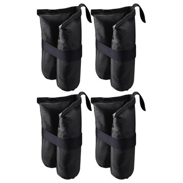 4 Pcs Weight Sand Bag w/ Grommet for Outdoor EZ Pop Up Canopy Tent Gazebo Black