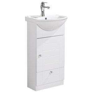 Lorixon Lv 1001w White Bathroom Vanity Ceramic Sink White Cabinet