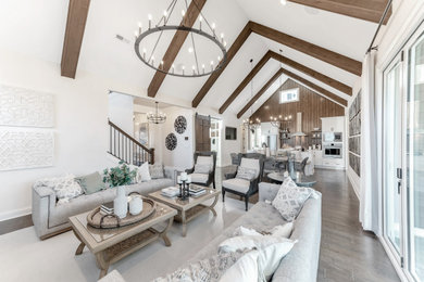 Cottage family room photo in DC Metro