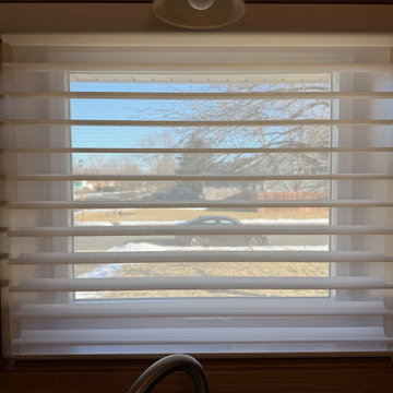 Sheer Shade in its Down/Cell open position
