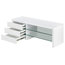 Samba White High Gloss Modern Glass Shelves TV Stand