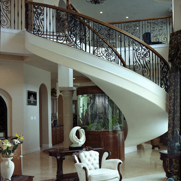 Large Cylinder with Banyan Tree Trunk Insert