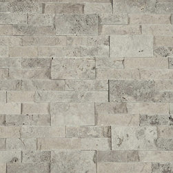 Silver Travertine Ledger Panels - Wall Stone - Siding And Stone Veneer