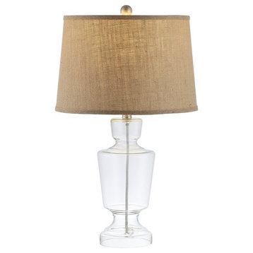 Amby Glass Table Lamp Clear Safavieh