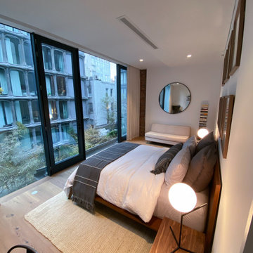 23 Wooster St – Bedroom Ripple fold Drapery