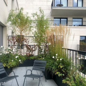 Terrasse de 25m2 à Uccle - Ambiance naturaliste