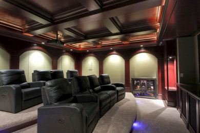 Inspiration for a home theater remodel in Calgary