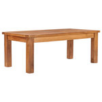 Chic Teak - Teak Wood San Diego Outdoor Patio Coffee Table - The San Diego coffee table is a durable, all-weather teak coffee table with slatted top. Perfect for any outdoor space. Assembled from solid grade- A teak wood and premium hardware, this coffee table is made to last a life time.