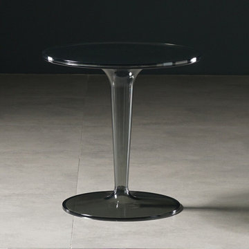 Modern Glass and Lucite Side End Tables