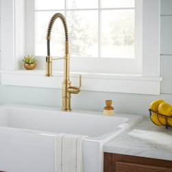 Kinzie&reg; Pre-Rinse Single Handle Spring Spout Kitchen Faucet - Kitchen Faucets