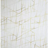Modern wallpaper beige cream off white gold metallic Textured abstract lines 3D, 8.5" X 11" Sample