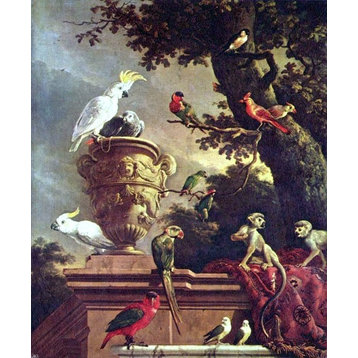 Melchior D'Hondecoeter The Menagerie, 20"x25" Wall Decal
