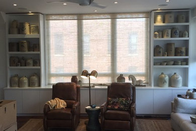 Family room - cottage family room idea in Raleigh