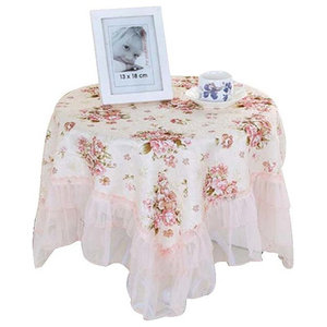 Romantic Tablecloth Lace Embroidered Bedside Table Cover Cloth Home Decor CO