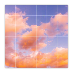 Clouds Ceramic Tile Wall Mural HZ500374-66S. 25.5" x 25.5"