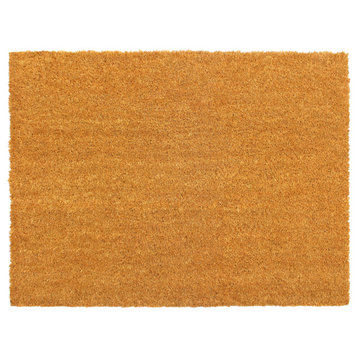 RugSmith Natural Machine Tufted Plain Doormat, 36" x 48"