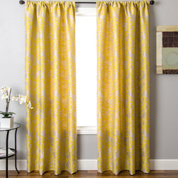 Blindsgalore Signature Drapery Panel: Kunas Patterned Jacquard - Curtains