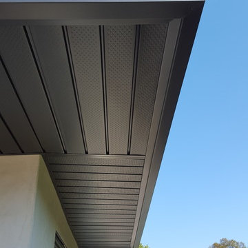 Cladding-Soffits, Fascia, Beams. Box Gutter "Tall" Glendale Ca.