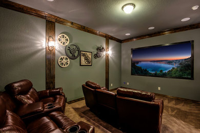 Home theater photo in Austin