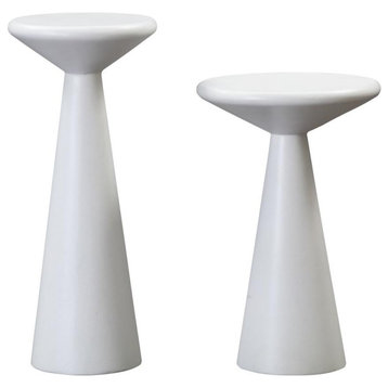 Minimalist Concrete Accent Tables - Set of 2, Belen Kox