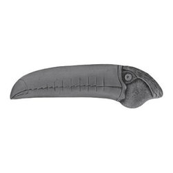 Inviting Home Inc. - Right Toucan Pull, Antique-Style Pewter - Cabinet And Drawer Handle Pulls