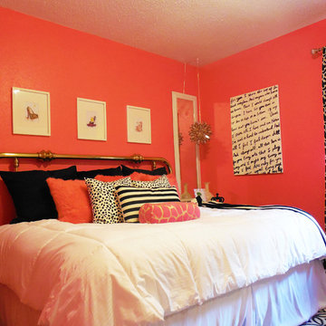 Small, Pink Teen Bedroom