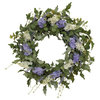 24-Inch Diameter Hyacinth and Lavender Twig Wreath