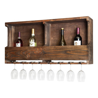 Pomona Wood Wine Rack Rustic Wine Racks by Bolton Furniture