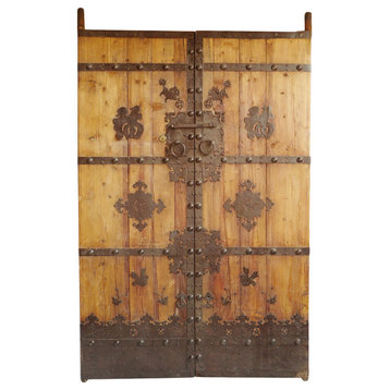 Consigned Old Mongolian Wood Door