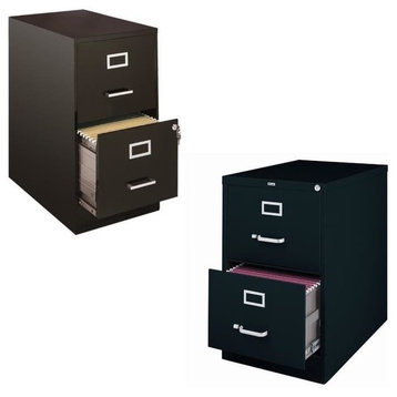 Value Pack (Set of 2) Drawer File Cabinet in Black