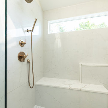 Leawood, Kansas Primary Bathroom Remodel with Custom Shower and Expanded Closet