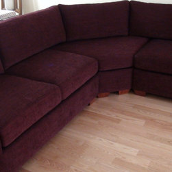 Sectional Sofa - Designer Fabric Red - Sofas