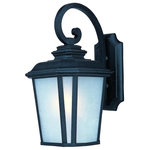 Maxim Lighting - Maxim Lighting 3344WFBO Radcliffe - One Light Medium Outdoor Wall Mount - Classical, traditional style finished in a rustic Black Oxide finish with a hand painted Lace glass sure to add elegance to your home's exterior. Available in both incandescent and fluorescent versions with an optional LED source to consider. Shade Included: TRUE* Number of Bulbs: 1*Wattage: 100W* BulbType: Medium Base* Bulb Included: No