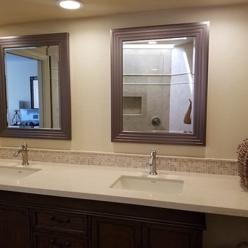 Traditional Bathroom Remodel with Spa Shower