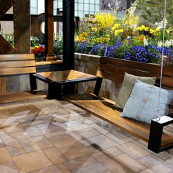 Highlands Floating Bench - Outdoor Benches