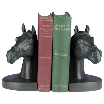 Horse Head Bookends